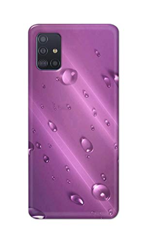 Image of PRINTFIDAA Water Bubbles in Lilac Background Printed Designer Hard Back Case Cover for Samsung Galaxy A71 / Samsung A71S, SM-A715F / DS -(RP) MVN1005