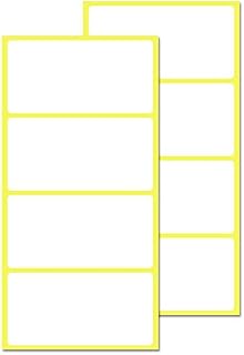 100 x 50 mm, 200 Pack, Matte White Sticky Labels Stickers