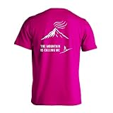 [アートワークスコウベ] トレイル トレラン Tシャツ 半袖 練習着 ドライ 山が俺を呼んでいる ユニセックス L トロピカルピンク