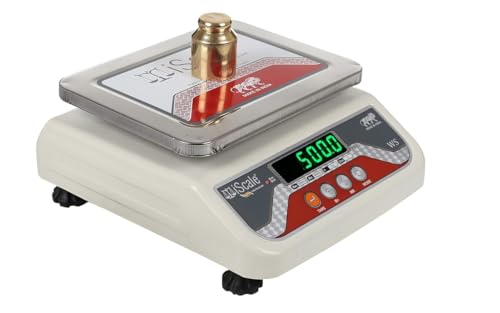 Image of iScale i-04, 6kg x 100mg (0.1g) High Accuracy Analytical Weight Machine - Ideal for Silver Jewelry & Other Precious Metals /Labs - Double Display - Stainless Steel Platform (175x225mm)