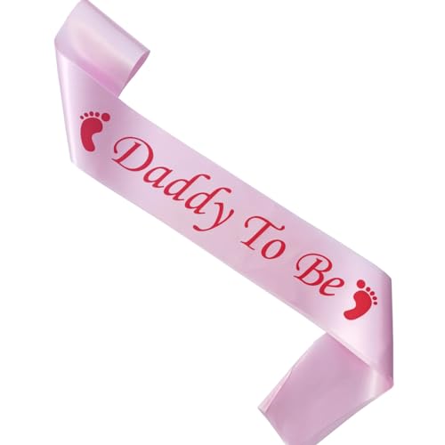 Magnusson’s Garden Daddy to Be Sash for Baby Shower, Dad in Process, Dadchelor Diaper Party Favor for Father to Be, New Dad Gift Ideas, Boy or Girl, Pink or Blue Gender Reveal Decorations