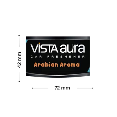 Vista Auto Care Car Freshener Arabian Aroma - 40g, Wooden Fiber, Pack Of 1, Car Interior Air Freshener Perfume (ARABIAN AROMA)