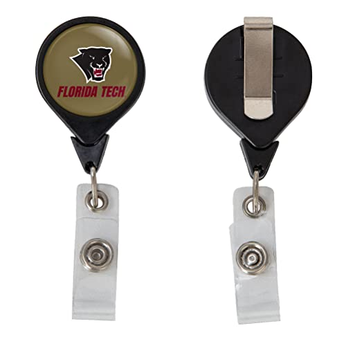 Desert Cactus Florida Institute of Technology Retractable Badge Holder TFI ID Reel with Ticket Clip for Lanyard, Work, School & Office Access