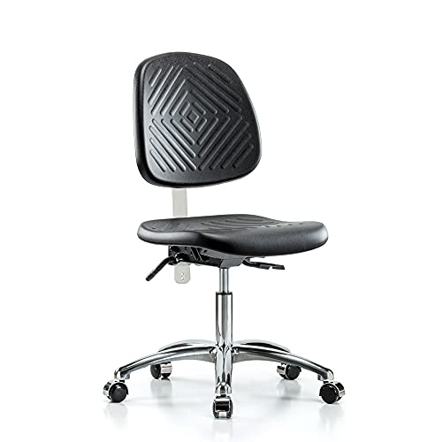Image of Perch Clean Room Ergonomic Industrial Chair with Large Back, Desk Height