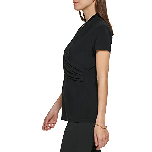 DKNY Women's Short Sleeve Suit Blouse3