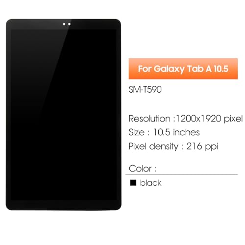 Écran LCD pour Samsung Tab A 10.5 T590 résoudre tactile cassé noir