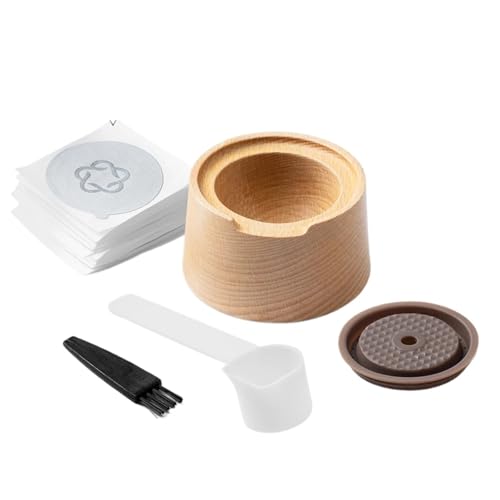 �݊���������܂�Nespresso Vertuo �J�v�Z���A�ؐ��ė��p�\�ȃJ�v�Z���[�U���b�N�t���A���~�z�C���V�[�����O�J�o�[�L�b�g�A�R�[�q�[�A�N�Z�T���[�ɑΉ�(Light Yellow)