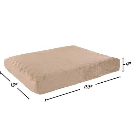 Petmaker Cama ortopédica de Espuma viscoelástica, 2 Capas, con Funda Lavable a máquina, 26 x 19 Pulgadas, para Perros medianos de hasta 40 Libras (Bronceado) - imagen 7
