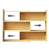Estantería giratoria, estantería doble ancha, estante de esquina de madera abierto, estante de exhibición de almacenamiento alto para oficina en casa, sala de estar, diseño que ahorra espacio