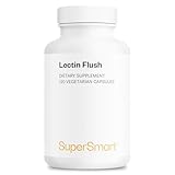 Supersmart - Lectin Flush - Lectin Blocker Shield Supplement - Digestive Support & Detox - Intolerances & Food Allergies - Intestinal Health | Non-GMO & Gluten Free - 120 Vegetarian Capsules