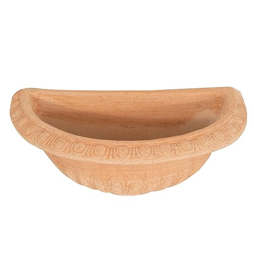Miniatura 5 de Biscottini Bañera Para Fuente De Jardín De Terracota Fuente De Pared De Exterior Made In Italy Lavabo Decoración Pared