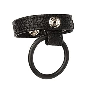 EXCEART Pu Lederen Cock Ring Ring Vertraging Genoegen Erectie Enhancing Seksspeeltje Voor Man Of Koppels Spelen Zwart