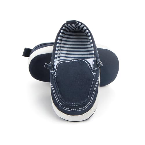 Baby Slippers Shoelaces Solid Stripes Low Cut Unisex Denim Fashion Casual Classical Crib Shoes3