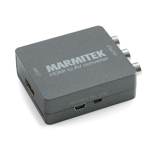 Adaptador HDMI a Euroconector   Marmitek Connect HA13   Convertidor de video digital   RCA o SCART   Compuesto   PAL   NTSC   1080P   Full HD   No se requiere software