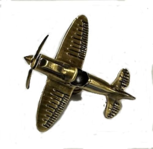 Image of AIRPLANE LAMP SHADE FINIAL ANTIQUE BRASS #22
