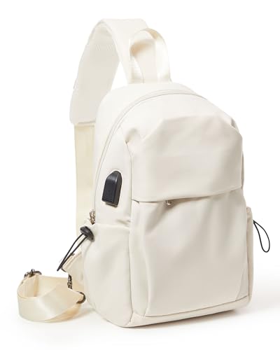 Image of Small Black Sling Crossbody Backpack Shoulder Bag for Men Women
