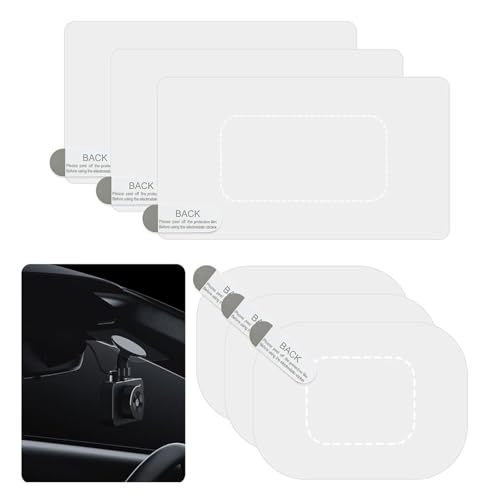 Oreutkd Windshield Dashcam Stickers, Sturdy Electrostatic Stickers Easily Prevent Scratching & Falling, Transparent Windshield Film for Mounting Dash Cam Phone Projection Screen