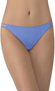 Vanity Fair Women's Illumination String Bikini Panties (Regular & Plus Size), Mockingbird, 6