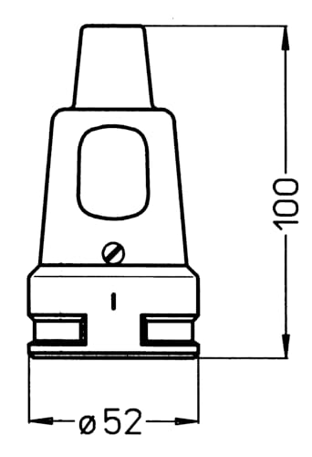 Kopp Schutzkontakt-Gummikupplung mit Knickschutztülle, IP20 Schutzklasse, 250 V (16A), Schutzkontakt Kupplung aus Vollgummi, bruchfest und formbeständig, schwarz, 180916009