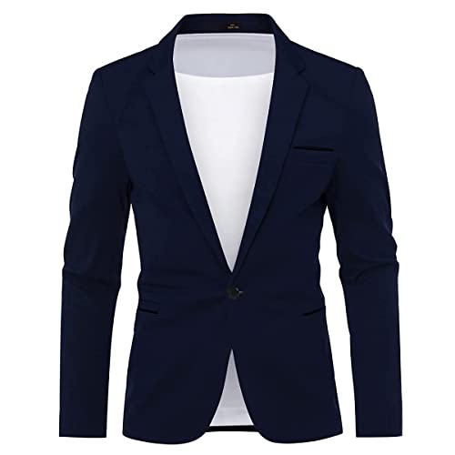 Cloudstyle Men's Suit Jacket One Button Slim Fit Sport Coat Business Daily Blazer
