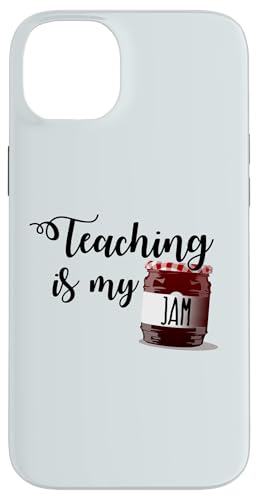 Carcasa para iPhone 14 Plus ENSEÑANZA ES MI JAM Funny Teacher Meme De Regreso A La Escuela