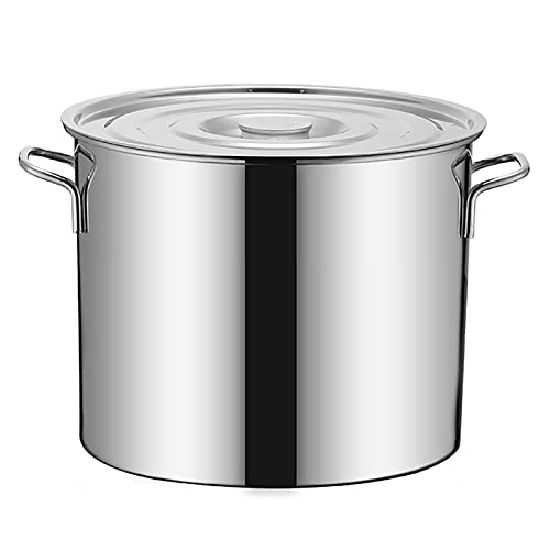 Marmite à soupe 25 cm en acier inoxydable 201 avec couvercle pour restauration