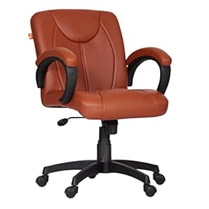 Da URBAN® Deaver Mid Back Revolving Leatherette Ergonomic Home & Office Executive Chair with High Comfort Seating…