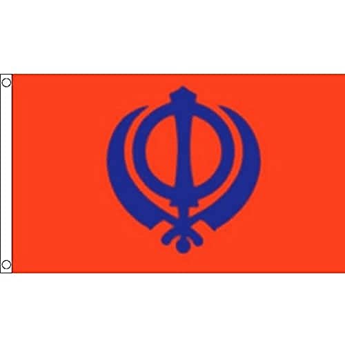 Az Flag Bandiera Religione Sikh 90X60Cm - Bandiera Sikhismo 60 X 90 Cm