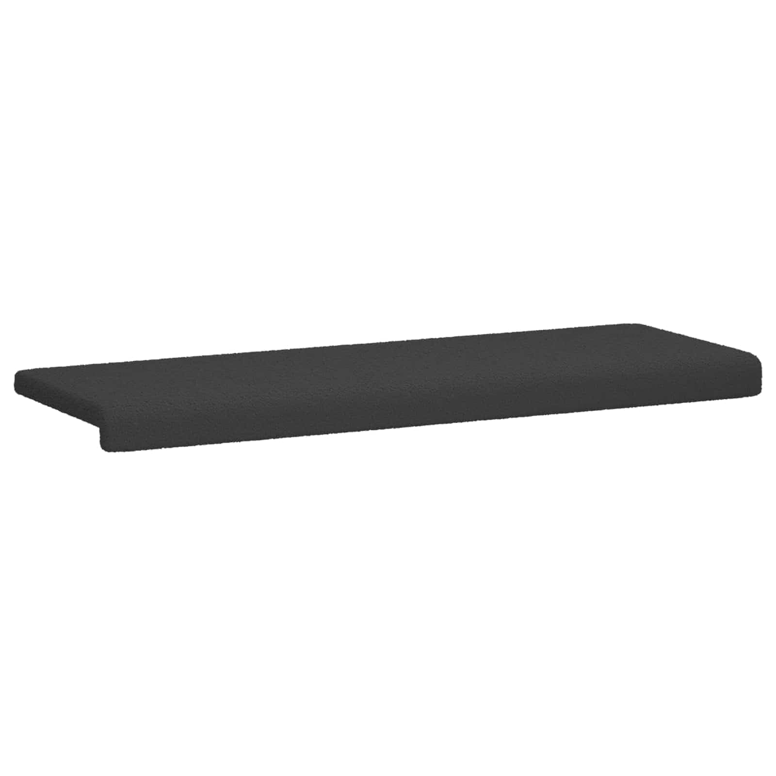 Fengshui Poduszka na ławkę, tkanina Sherpa, ciemnoszara, 35 cm