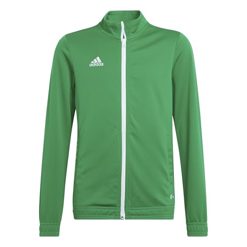adidas Unisex niños Entrada 22 Track Jacket, team green/white, 11-12 Years