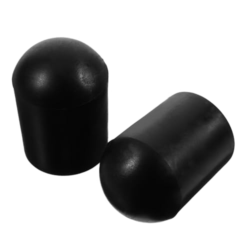 OFFSCH 2pcs Cello Endpin Tip Protectors Nonslip Caps Mini Black Rubber End Pin Stoppers Prevent Slipping or Damaging Floor