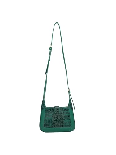 Image of Da Milano Women's Leather Sling Bag - Green
