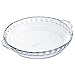 Arcuisine Borosilicate Glass Pie Dish w/handles 8.65 Inches (22 Centimeter) 1.1 Liter