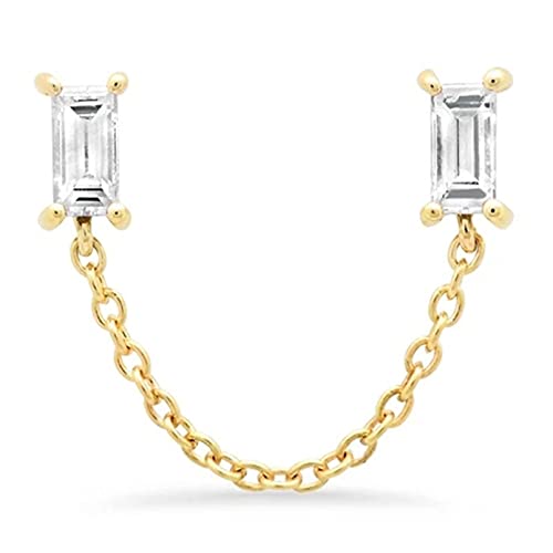 Boucles d'oreilles en argent pour femme avec zircon coloré style quotidien