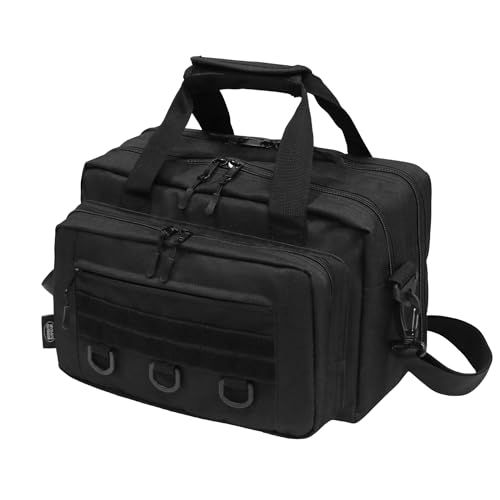 Gun Range Bag for Handguns - 2-Firearm Tactical Case