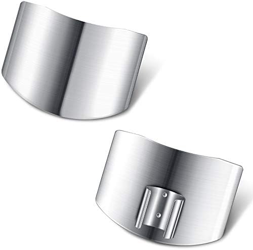 Stainless Steel Finger Guards Safe Finger Protector Knife Cutting Protector Knife Guard for Kitchen Slicing Dicing Chopping (2)