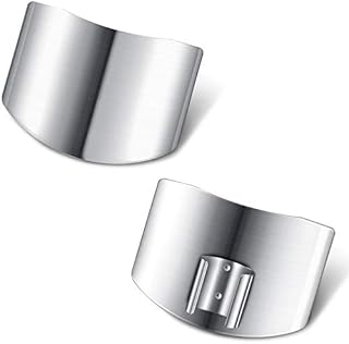 Stainless Steel Finger Guards Safe Finger Protector Knife Cutting Protector Knife Guard for Kitchen Slicing Dicing Chopping (2)