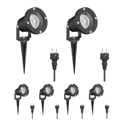 Spot de jardin LED DUK en aluminium et finition noire pour éclairage épuré
