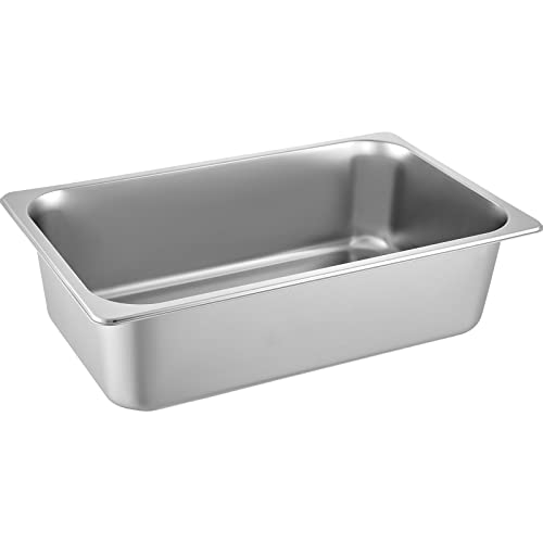 VEVOR 6 Pack Hotel Pans, Full Size 6-Inch, Stainless Steel Steam Table Pans，Anti-Jam Catering Trays for Steam Tables, for Home, Party, Restaurant, Hotel, Buffet by VEVOR - Image 9