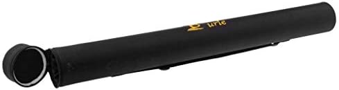 Fly Fishing Rod Tube 65cm Black Fly Rod Hard Case with Carry Strap