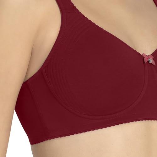 Image of Amante Purple Women Solid Non Padded Wirefree Super Support Bra