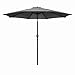 Mondeer - Parasol de Jardin - Parasol de Extérieur Pliable Inclinable, Protection UV 50+, 270cm pour Balcon Jardin Terrasse, Socle Non Inclus, Gris