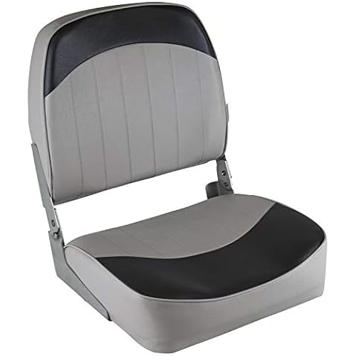 Wise 8WD734PLS-664 Standard Low Back Boat Seat, Grey/Charcoal