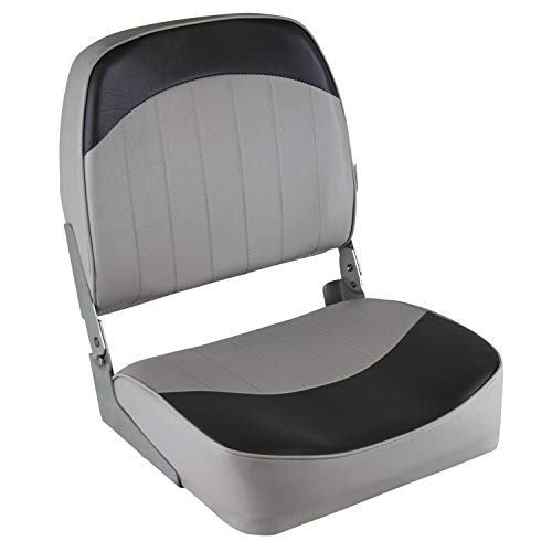Wise 8WD734PLS-664 Standard Low Back Boat Seat, Grey/Charcoal by Wise - Used condition - US$42.31