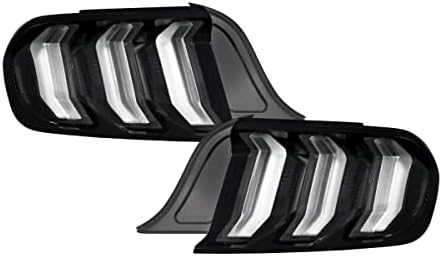 Form Lighting Sequential LED Tail Lights compatible with Ford Mustang 2015-2023 (pair), Smoked
