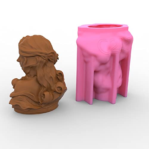 Moule en silicone statue 3D platre resine epoxy decoration maison bureau - 4