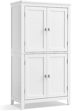 VASAGLE Armoire de Salle de Bain, Meuble de Rangement, Placard de