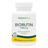NaturesPlus Biorutin (Sophora Japonica) - 1000 mg, 90 Vegetarian Tablets - Vein Health Supplement, Joint Pain Relief, Antioxidant - Hypoallergenic, Gluten-Free - 90 Servings