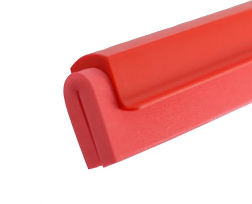 Image of SPARTA 4156805 Plastic Double Foam Squeegee, Commercial Squeegee With Durable Contruction For Cleaning, Commercial, Residential, 24 Inches, Red