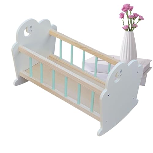 Berceau de sommeil miniature en bois noble pour des activités de jeu réalistes et durables